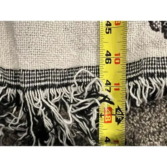 Horse tapestry blanket, woven, fringe throw, equestrian, western theme 40 x 48 - Picture 8 of 8